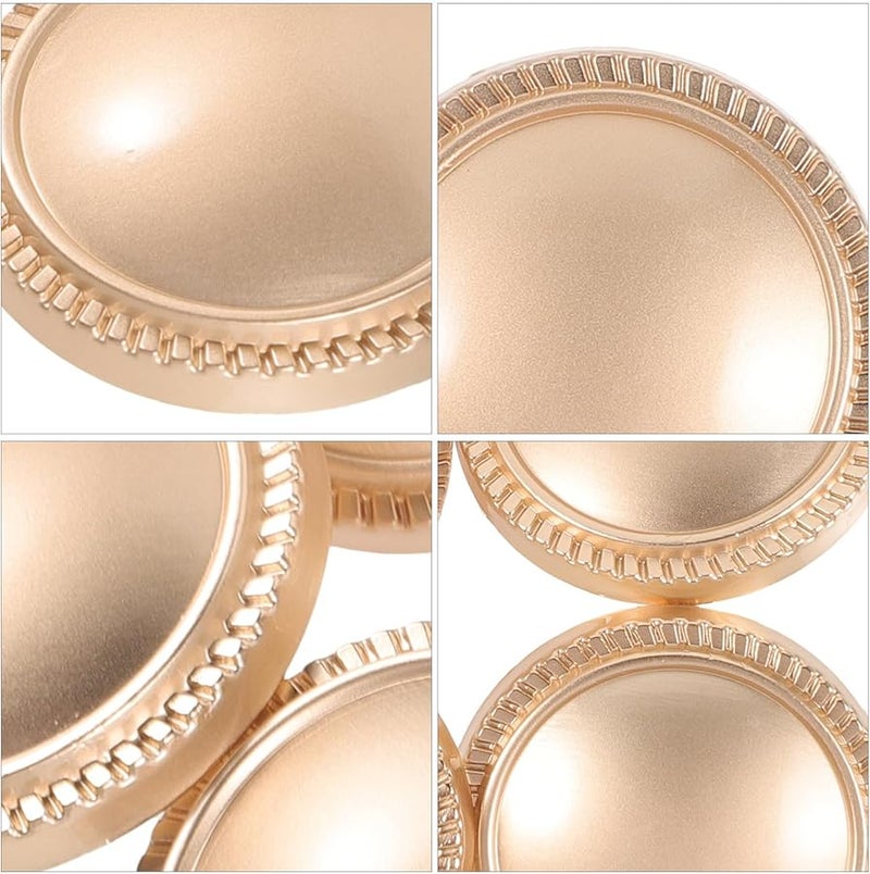 Vintage Gold Sewing Buttons 22 5mm Round Metal For Clothing DIY Craft - Image 5